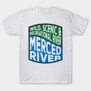 Merced River Wild, Scenic and Recreational River Wave T-Shirt